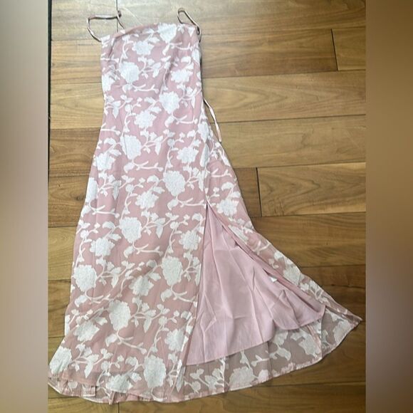 Sweet Pot The Label Totally Wild Midi Dress Pink NEW with tags - Picture 7 of 13